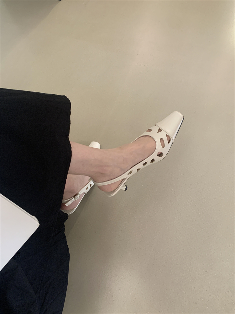 1750665076146_cZpvvb.jpg French Style Khaki High Heel Peep Toe Sandals for Women 2025 Summer Thin Heel Commuter Shoes