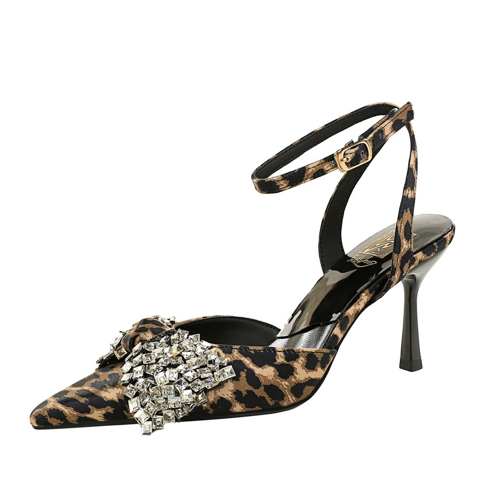 1783223833890_nVa3rO.jpg Women's Leopard Print Rhinestone Bow Pointed Toe High Heel Ankle Strap Sandals